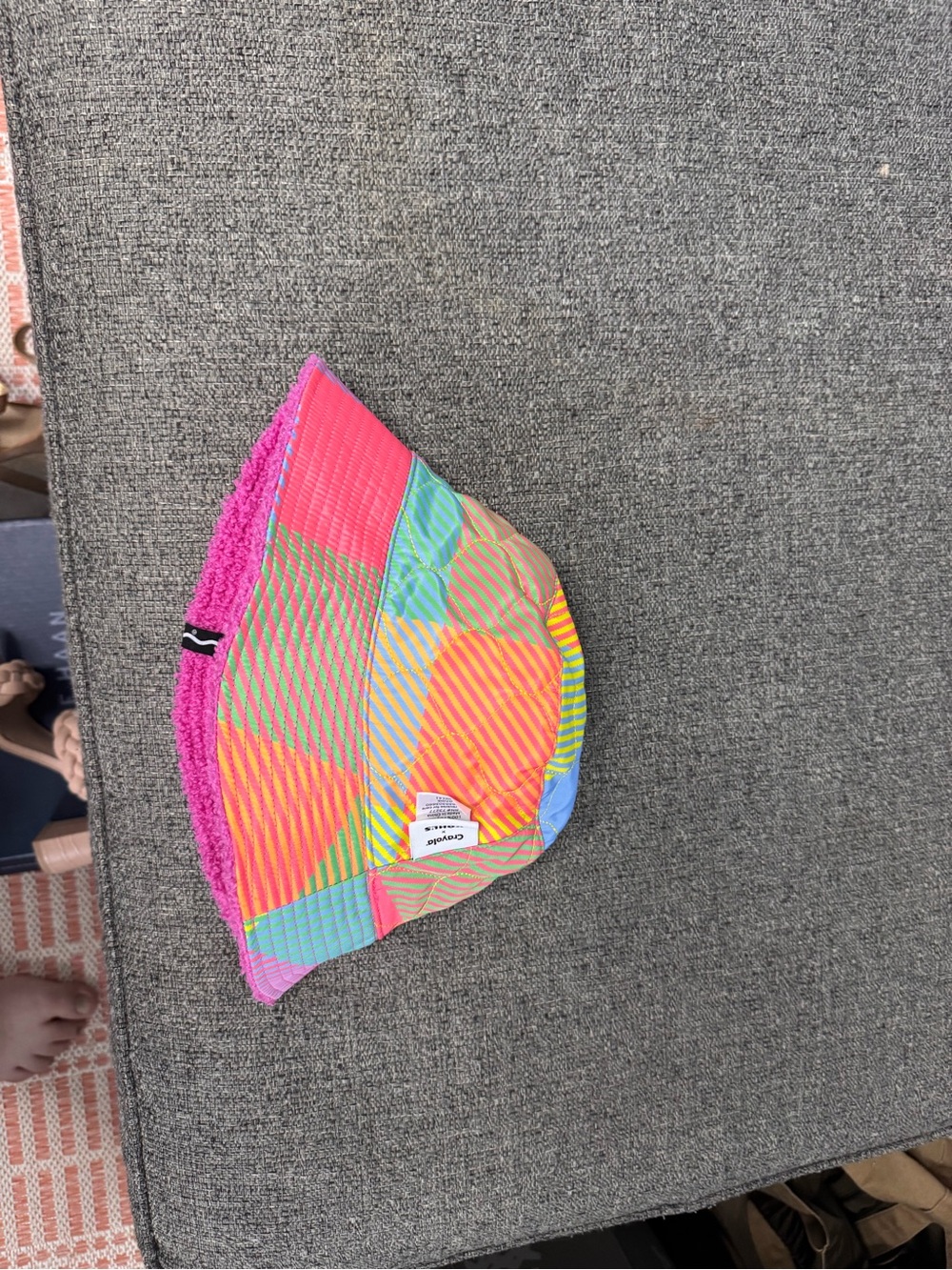Kids Colorblock Patchwork Bucket Hat - Multicolor - Picture 3 of 3